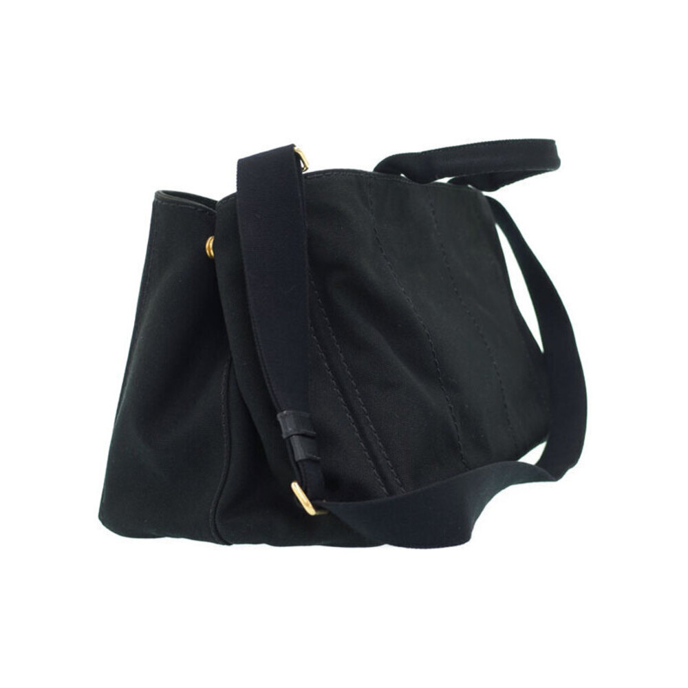 Prada Canapa 2way Tote Shoulder Bag Black - Picture 2 of 9